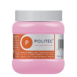 Foto 1 | Pintura Acrílica Politec 250 ml color Rosa Pastel