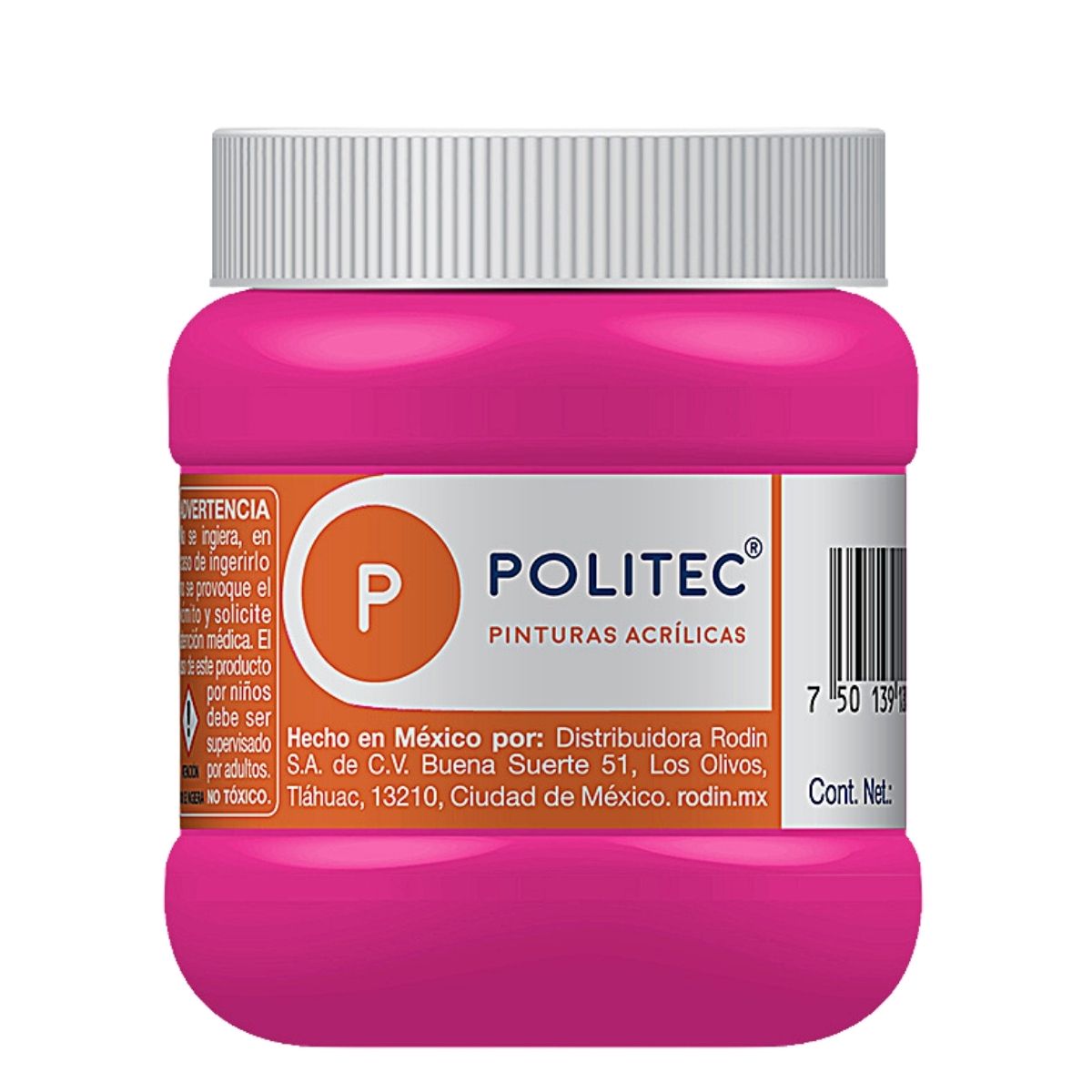 Pintura Acrílica Politec 250m color Rosa Mexicano