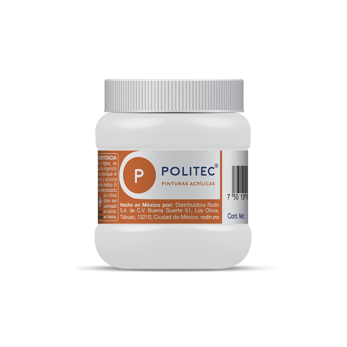 Foto 1 | Pintura Acrílica Politec 250m color Blanco Titanio
