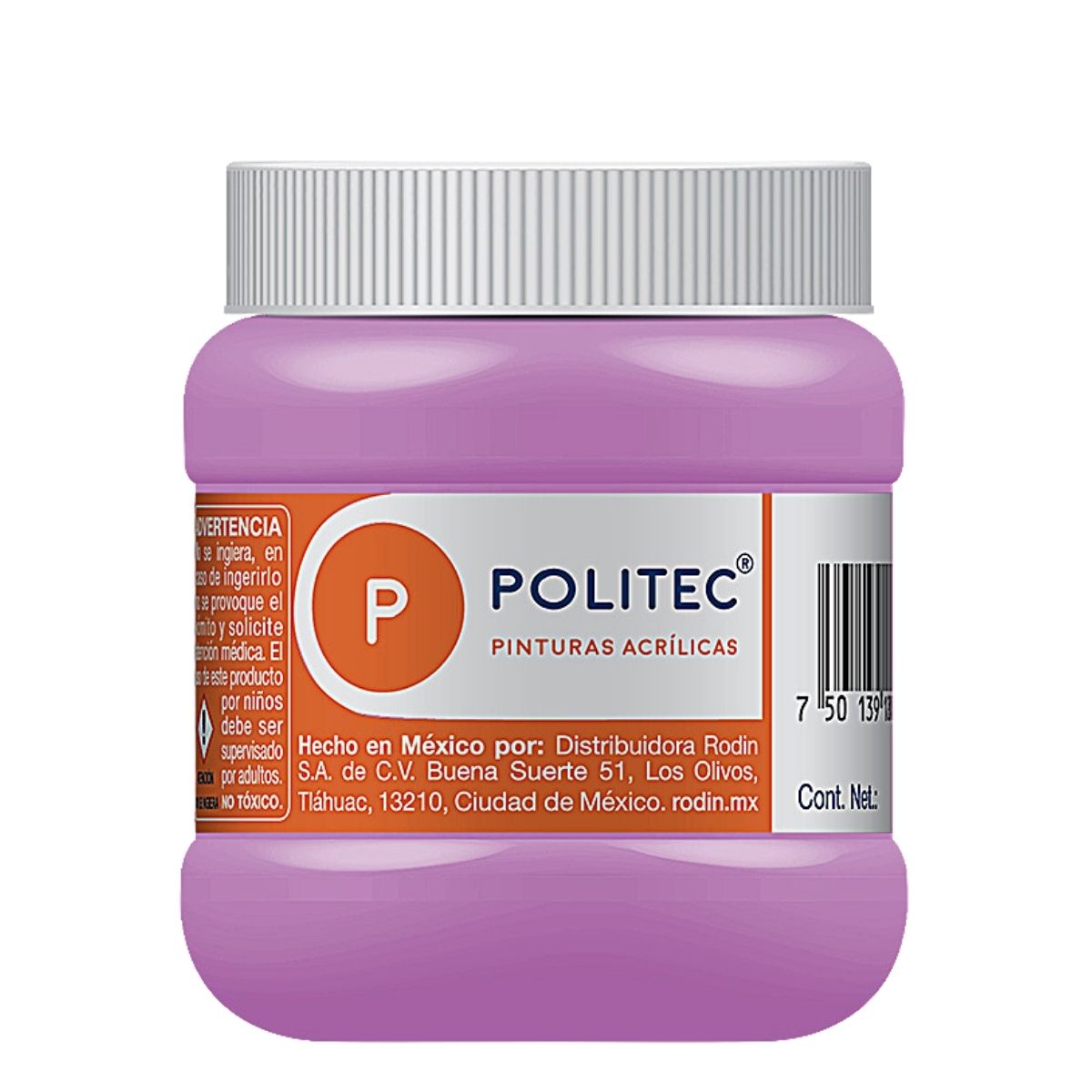 Pintura Acrílica Politec 250ml color Violeta Claro