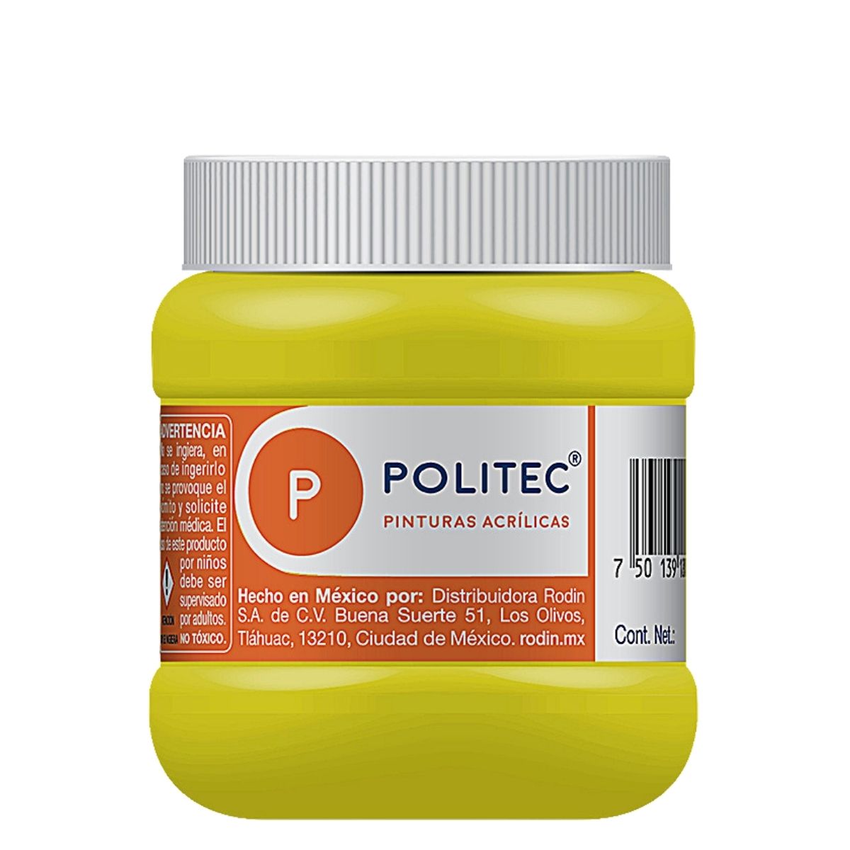 Foto 2 pulgar | Pintura Acrílica Politec 250m color Limón Hanza