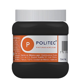 Foto 1 | Pintura Acrílica Politec 250m color Negro Intenso