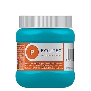 Foto 1 | Pintura Acrílica Politec 250 ml color Azul Turquesa