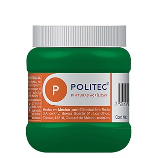 Foto 1 | Pintura Acrílica Politec 250m color Verde Claro
