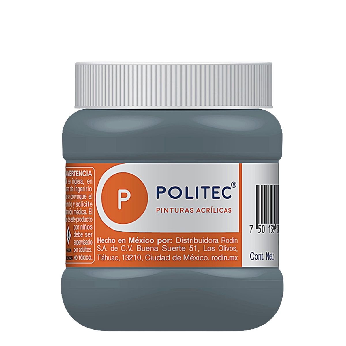 Foto 2 pulgar | Pintura Acrílica Politec 250m color Gris