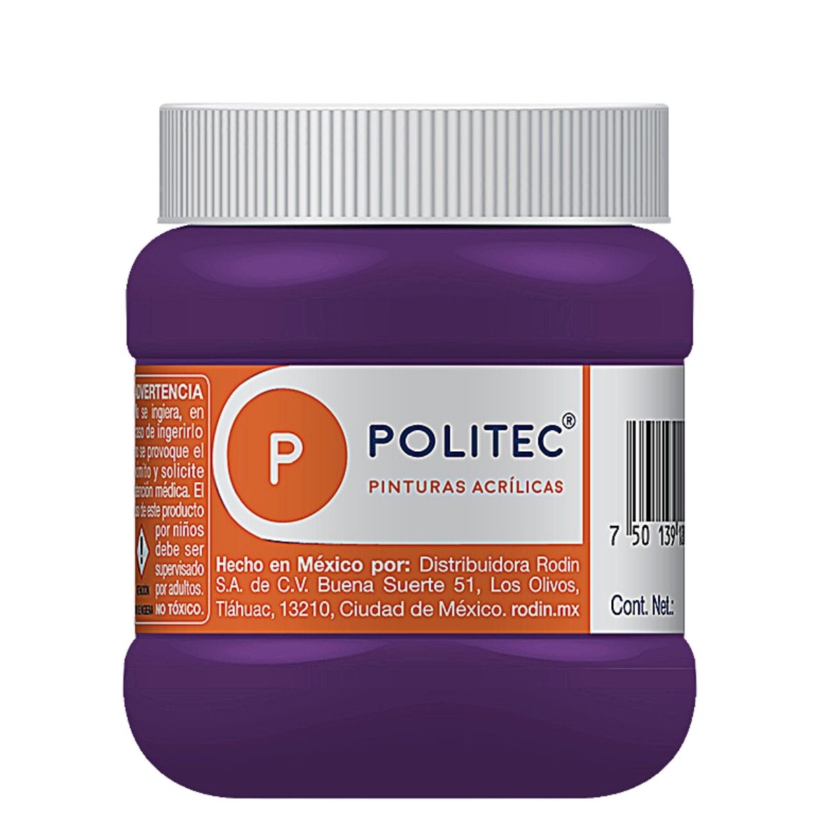 Foto 2 pulgar | Pintura Acrílica Politec 250m color Malva