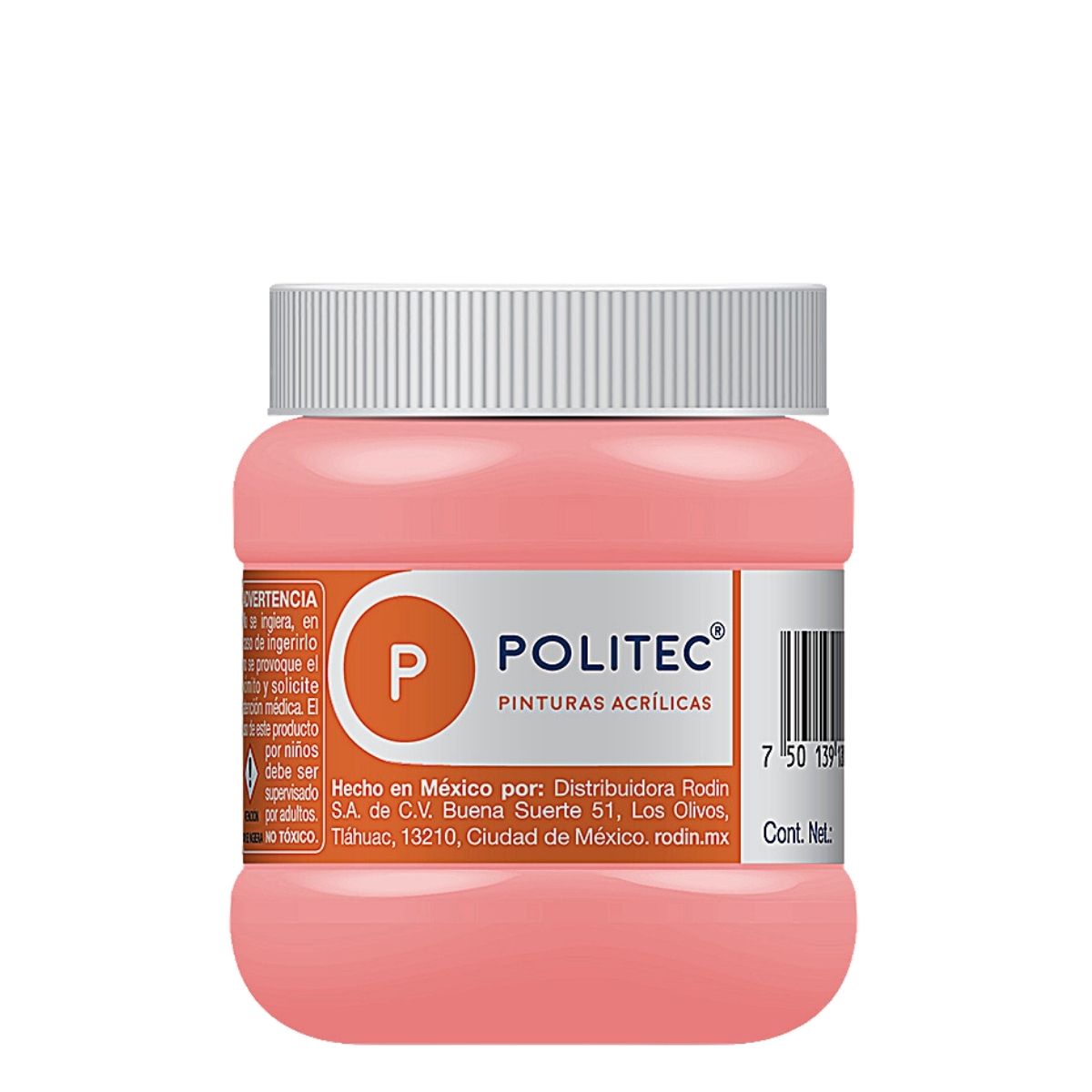 Foto 2 pulgar | Pintura Acrílica Politec 250 ml color Rosa