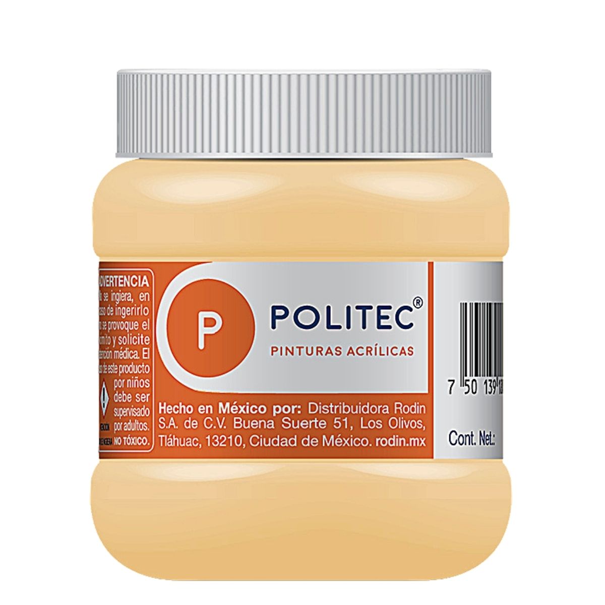 Pintura Acrílica Politec 250 ml color Beige Crema