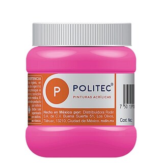 Foto 1 | Pintura Acrílica Politec 250 ml color Rosa Carmín Claro