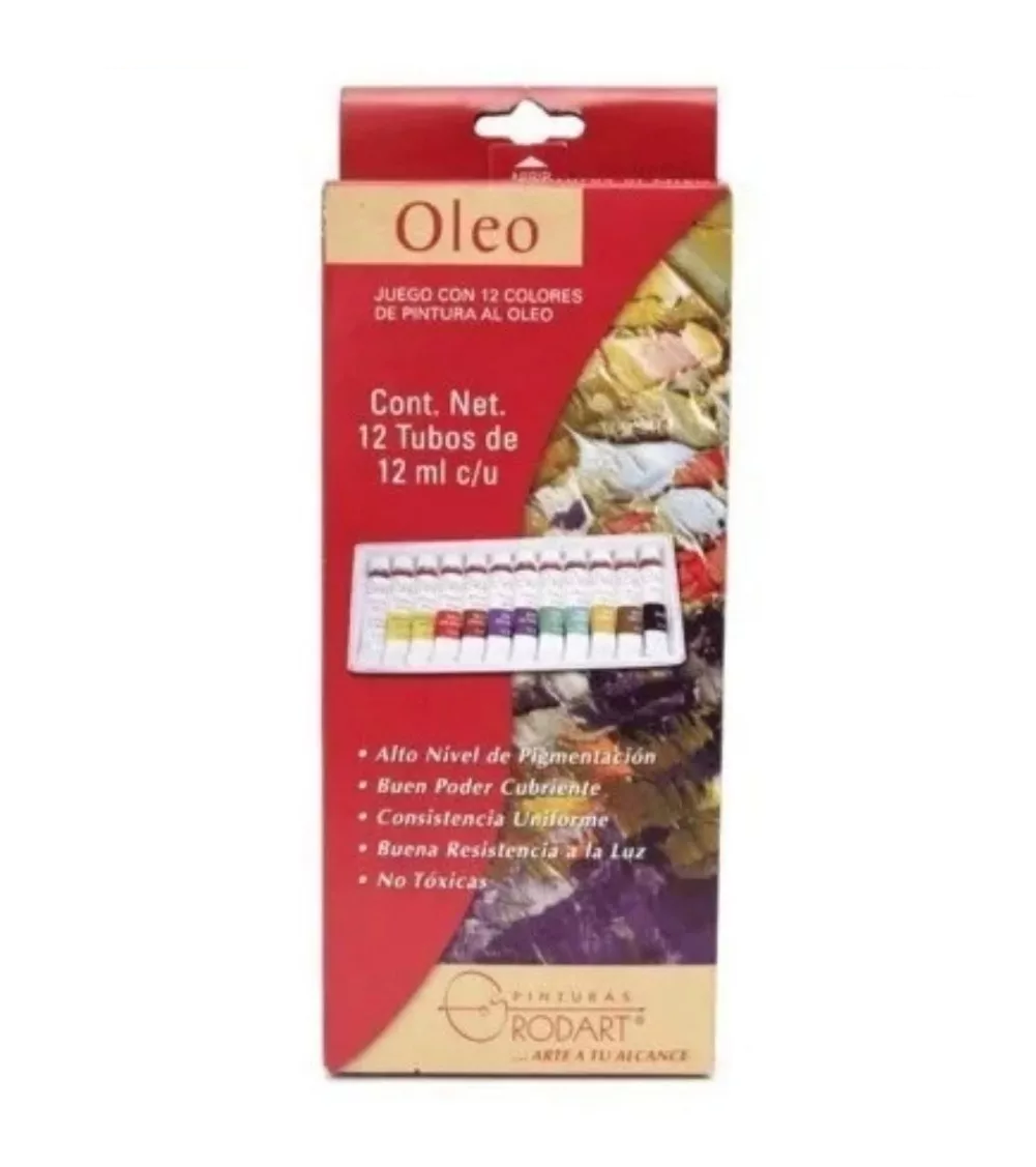 Foto 3 | Kit Estuche Pintura Óleo Rodart Arte Tubo 12 Ml 12 Colores