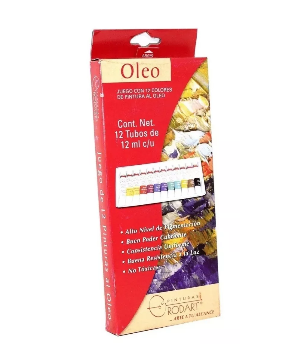 Foto 5 pulgar | Kit Estuche Pintura Óleo Rodart Arte Tubo 12 Ml 12 Colores