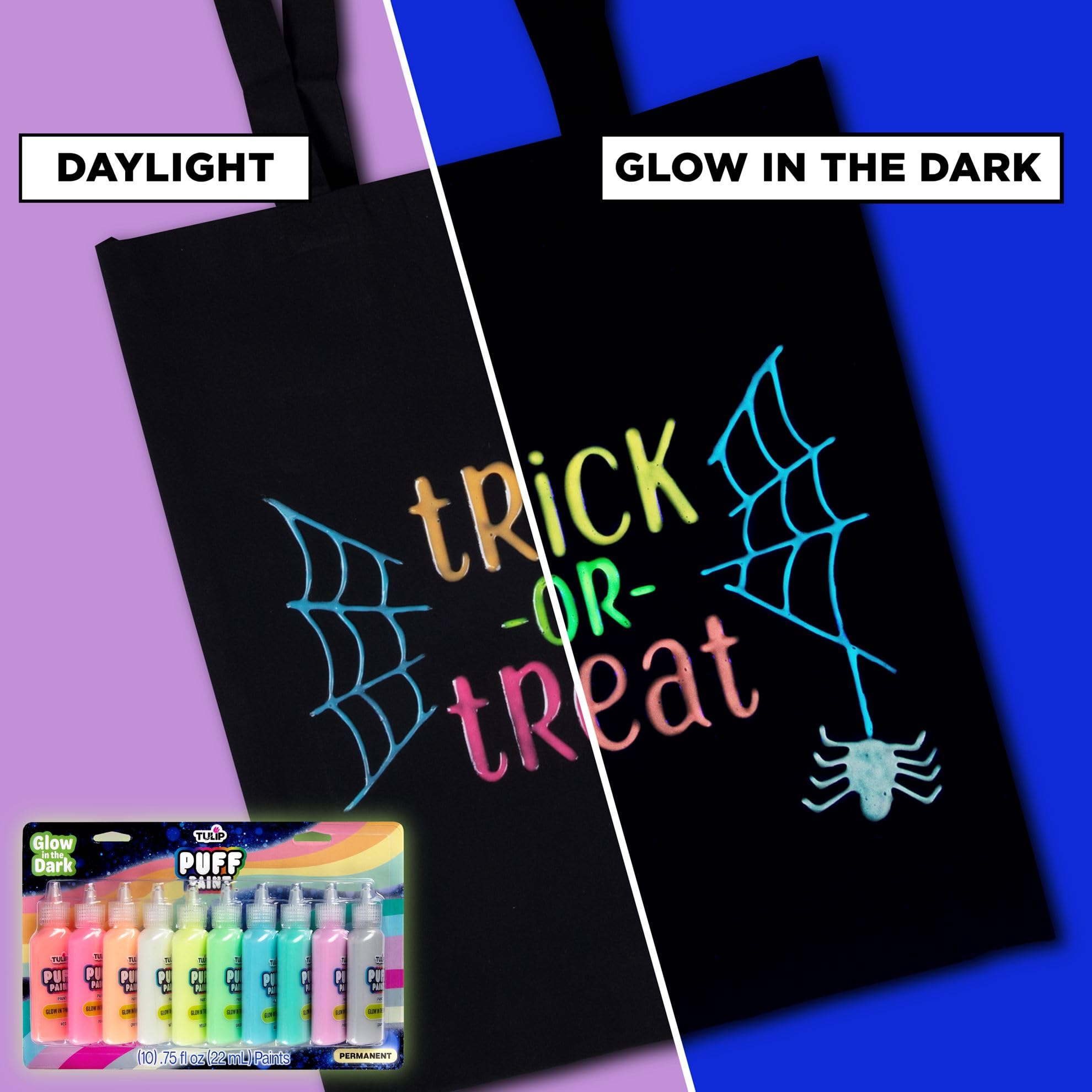 Foto 6 pulgar | Puff Paint Tulip Glow In The Dark, Paquete De 10 Unidades (0,75 Onzas Líquidas) - Venta Internacional.