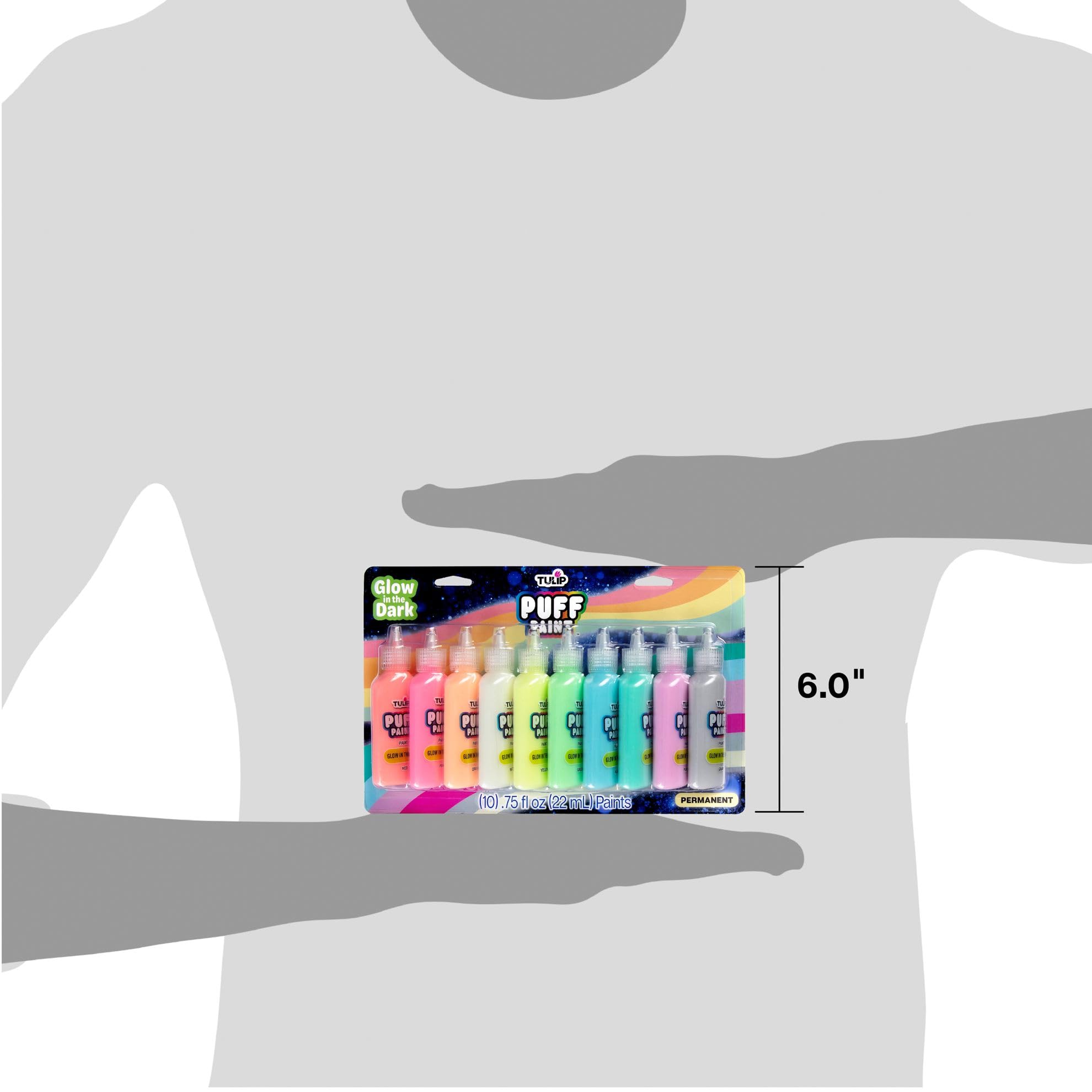 Foto 7 pulgar | Puff Paint Tulip Glow In The Dark, Paquete De 10 Unidades (0,75 Onzas Líquidas) - Venta Internacional.