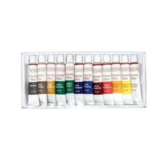 Foto 3 | Kit Estuche Pintura Óleo Belug Arte Tubo 12 Ml 12 Colores, Multicolor