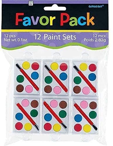 Foto 3 | Set De Pintura Amscan Value Pack, 6 Colores Vibrantes, 12 Paquetes - Venta Internacional.