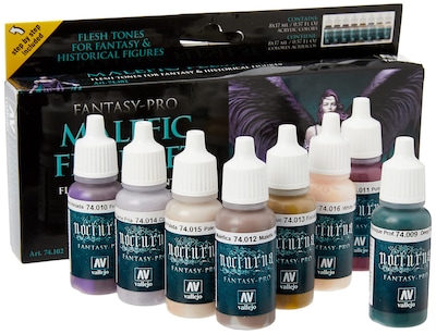 Foto 2 | Set De Pintura Acrílica Vallejo Pro Nocturna Malefic Flesh 8x17ml - Venta Internacional.