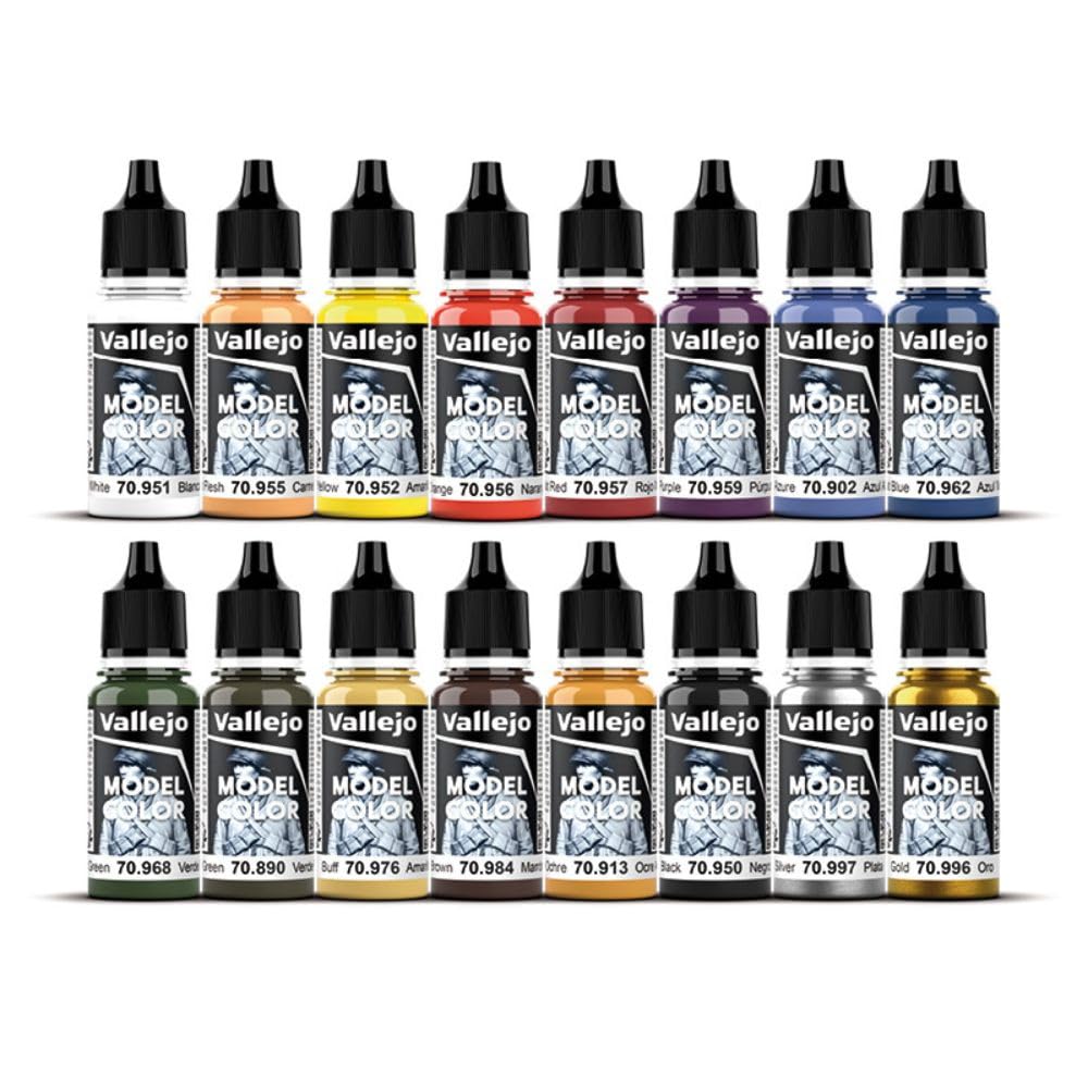 Foto 2 | Set De Pintura Acrílica Para Modelar Vallejo Model Color Basic Usa 18ml - Venta Internacional.