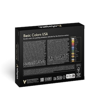 Foto 3 | Set De Pintura Acrílica Para Modelar Vallejo Model Color Basic Usa 18ml - Venta Internacional.