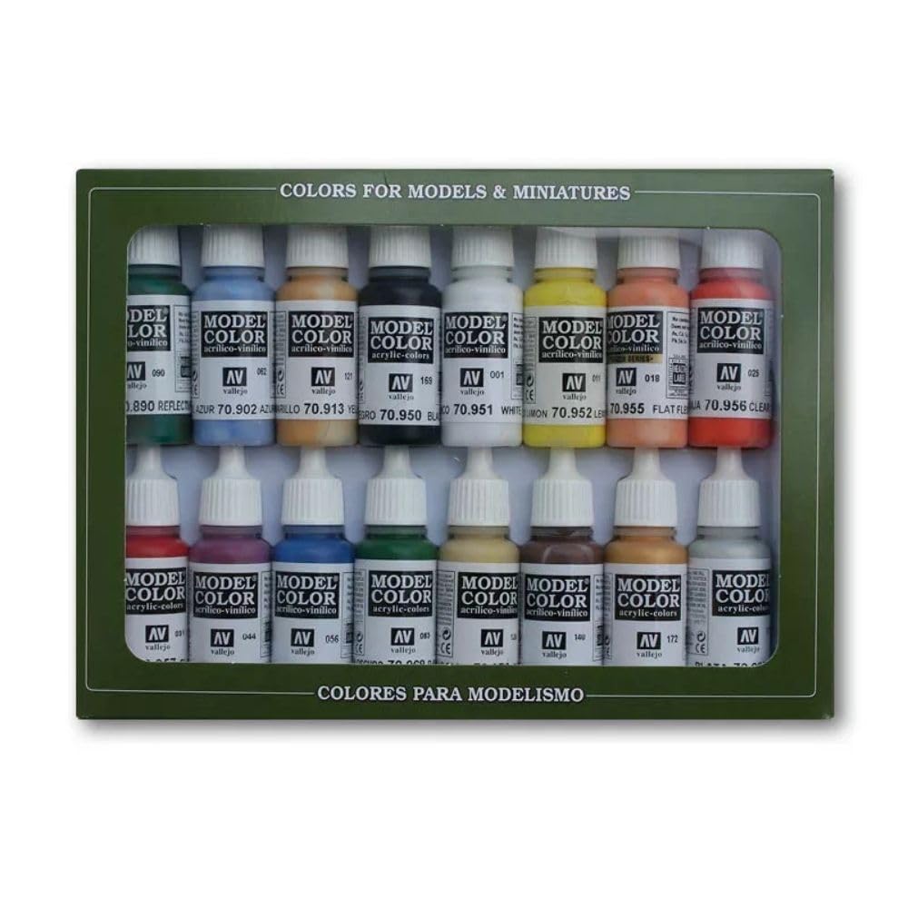 Foto 7 pulgar | Set De Pintura Acrílica Para Modelar Vallejo Model Color Basic Usa 18ml - Venta Internacional.