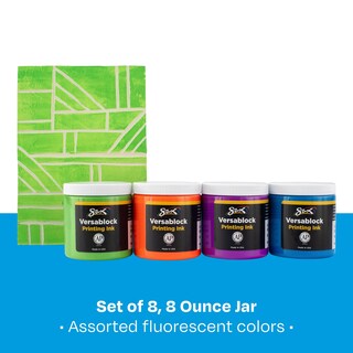 Foto 5 | Tinta De Impresión En Bloque Para Saxo Versablock A Base De Agua, 240 Ml, Juego De 8 - Venta Internacional.