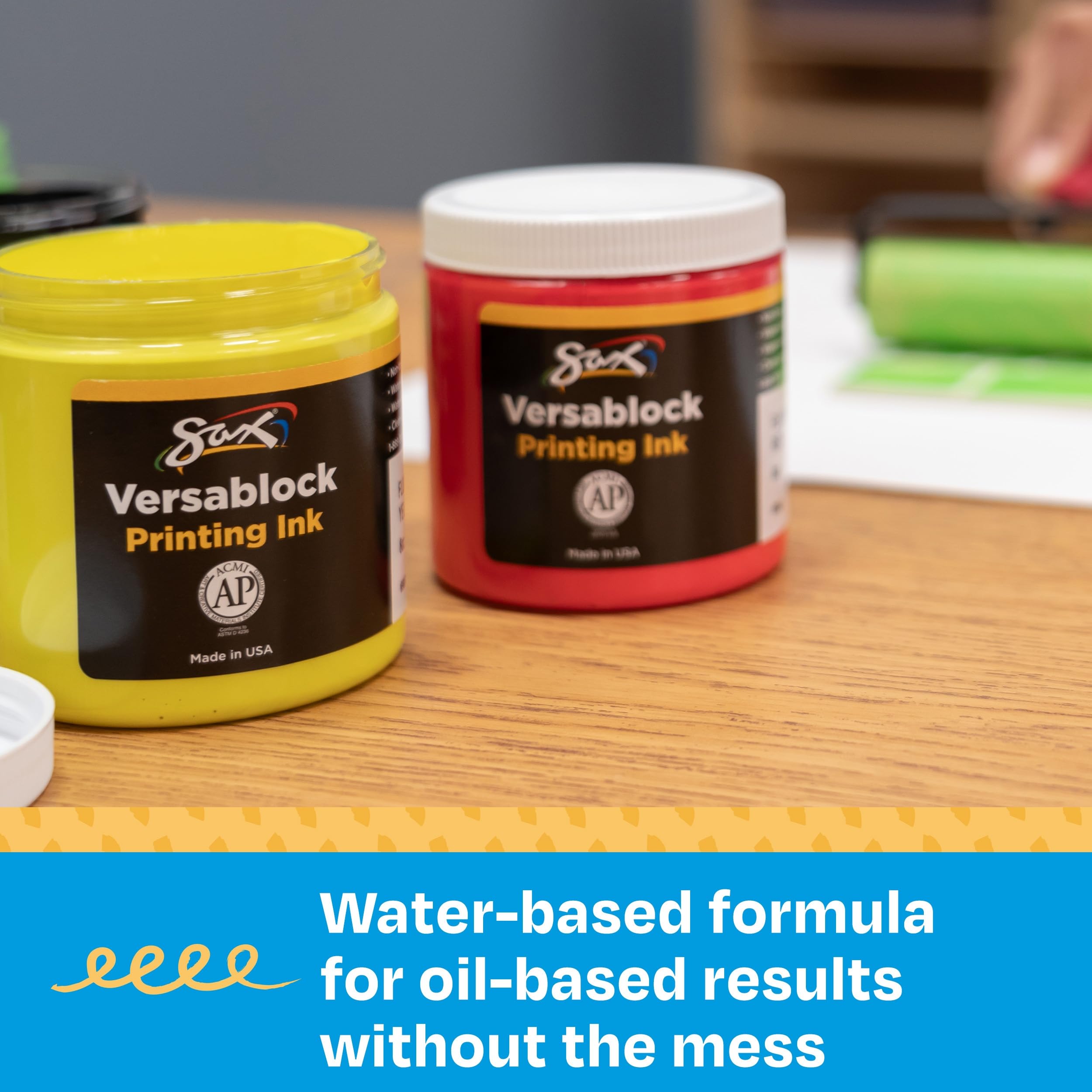 Foto 6 | Tinta De Impresión En Bloque Para Saxo Versablock A Base De Agua, 240 Ml, Juego De 8 - Venta Internacional.