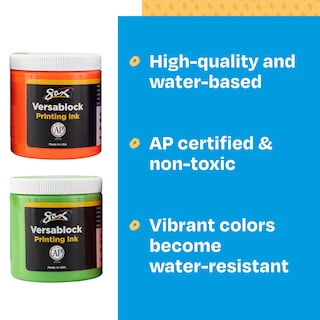 Foto 7 | Tinta De Impresión En Bloque Para Saxo Versablock A Base De Agua, 240 Ml, Juego De 8 - Venta Internacional.