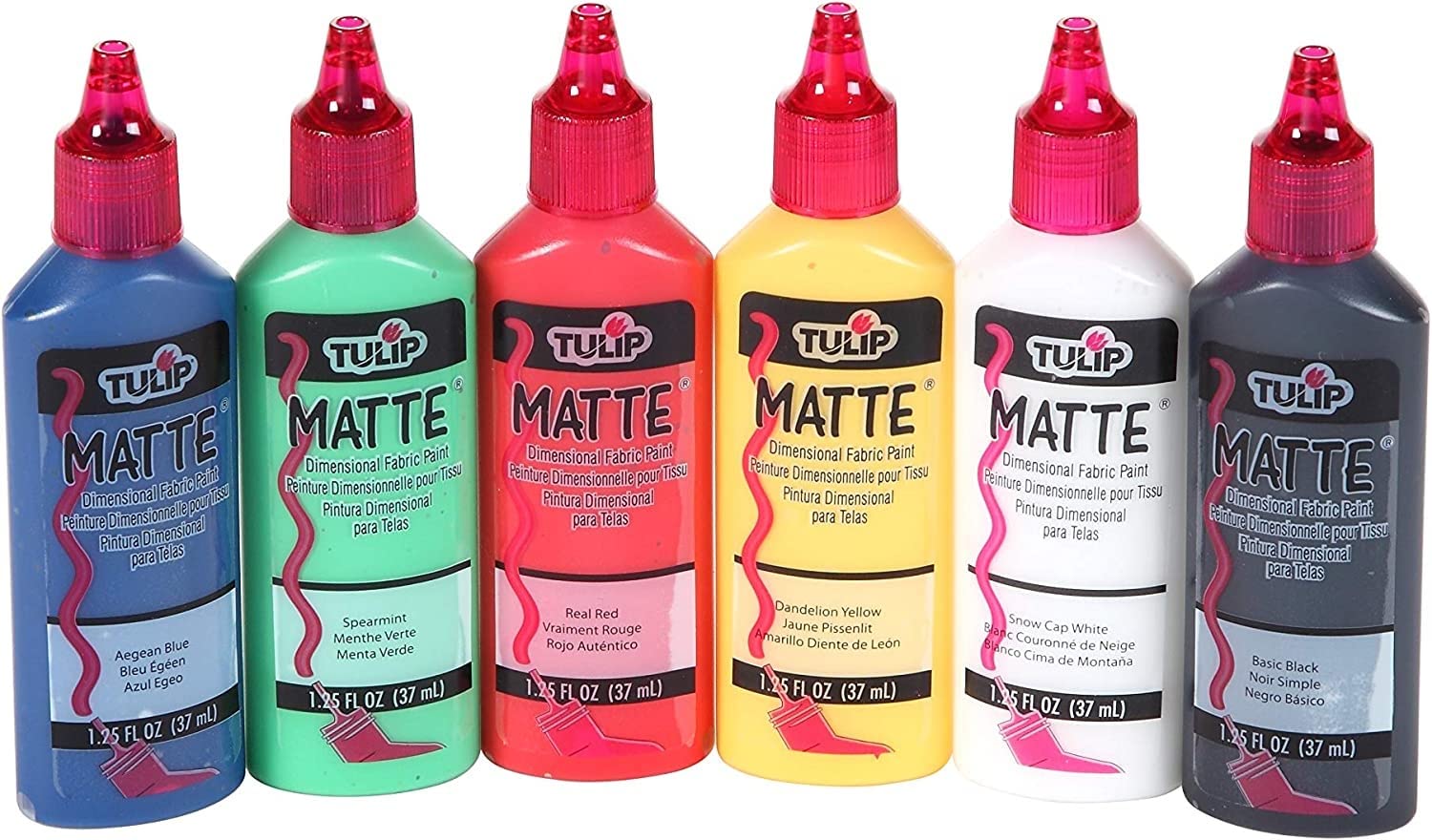 Foto 3 pulgar | Pintura Para Tela Tulip Dimensional Matte, Paquete De 6 Colores Metálicos - Venta Internacional.