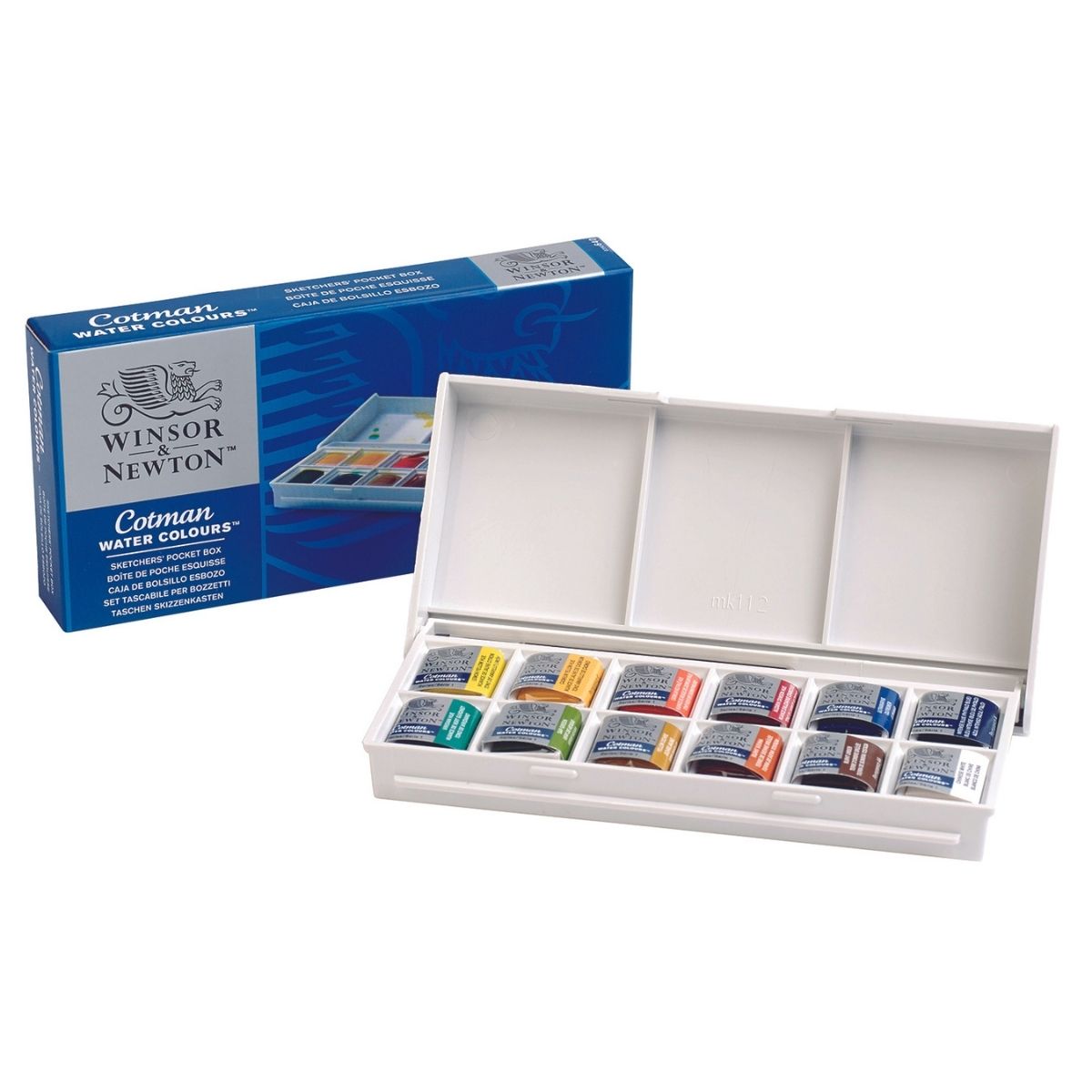 Foto 2 pulgar | Estuche Portátil de Acuarelas Winsor an Newton Cotman Multicolor