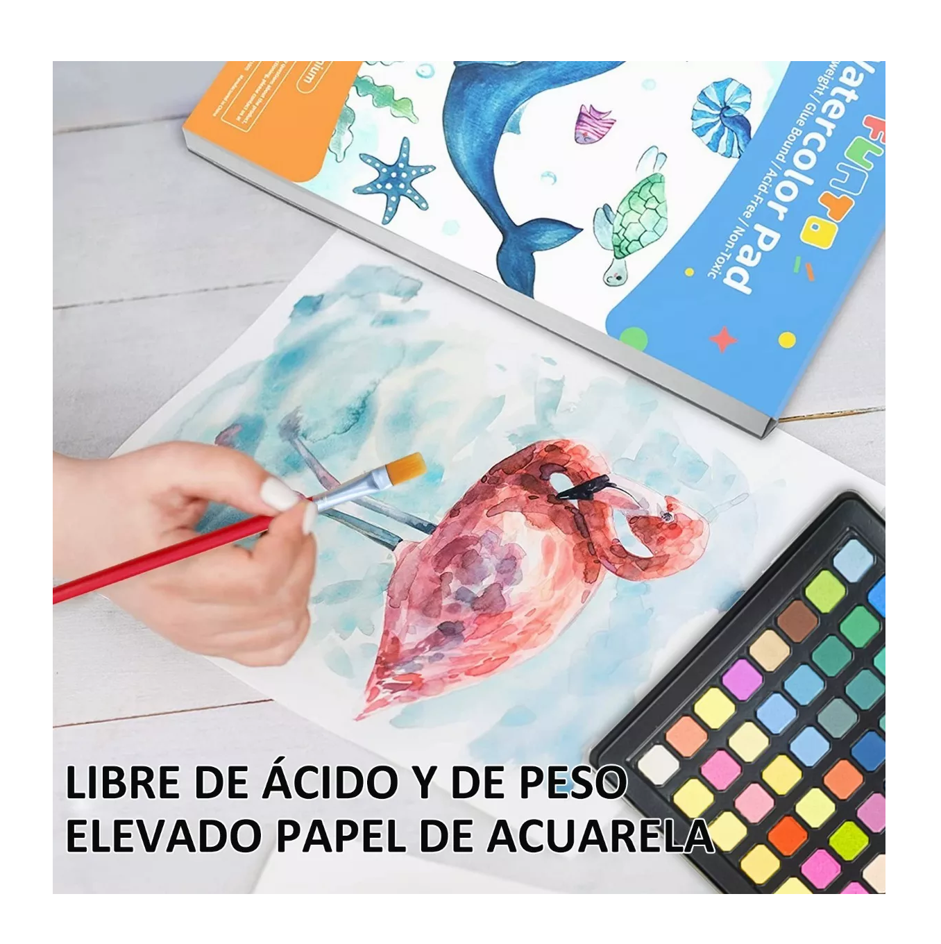 Foto 5 pulgar | Set Arte Profesional Kit Dibujo Acuarelas Profesional 107 PZAS Multicolor