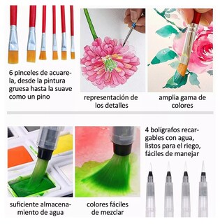 Foto 3 | Set Arte Profesional Kit Dibujo Acuarelas Profesional 117 Pzs Belug