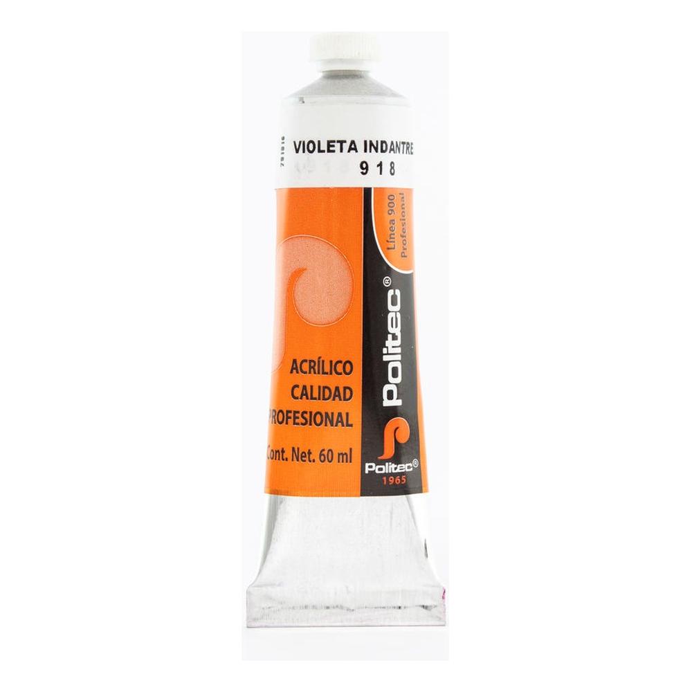 Set 2 Piezas De Pintura Acrílica Profesional 60ml Línea 900 Politec