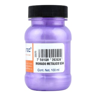 Foto 4 | Pintura Acrílica Politec Morado Metálico de 100 ml 2 Piezas