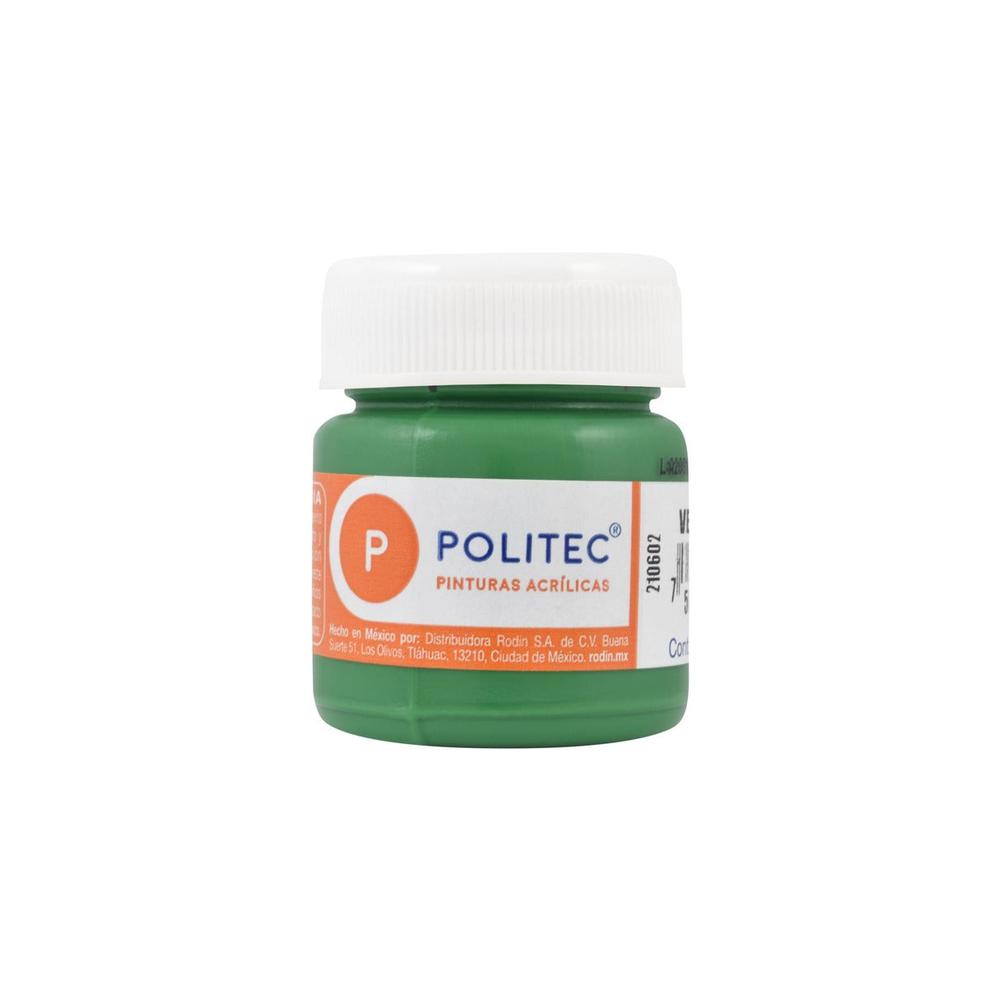 Set 5 Piezas De Pintura Acrilica Linea 300 30ml Politec