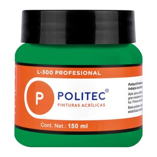 Foto 1 | Set 2 Piezas De Pintura Acrílica Linea 300 Profesional 150ml Politec