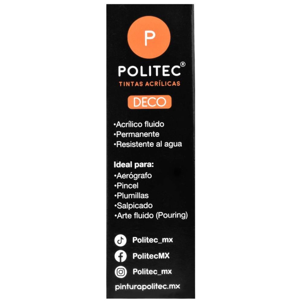 Foto 7 pulgar | Set 2 Piezas De Tinta Acrilica 30ml Politec