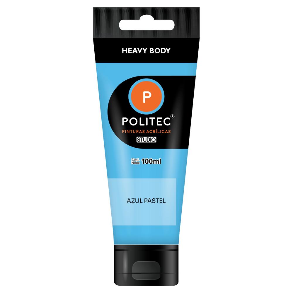 Set 2 Piezas De Pintura Acrilica L-3000 Tubo Plastico 100ml Politec