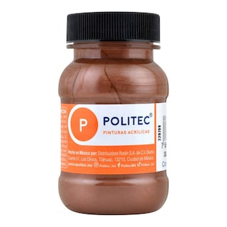 Foto 1 | Pintura Acrílica Politec Café Metálico de 100 ml 2 Piezas