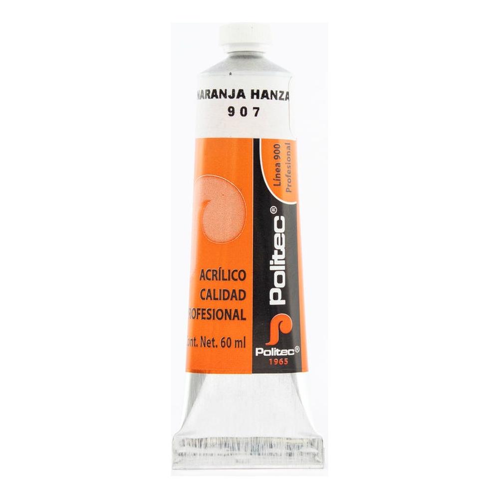 Foto 2 pulgar | Set 2 Piezas De Pintura Acrílica Profesional 60ml Línea 900 Politec