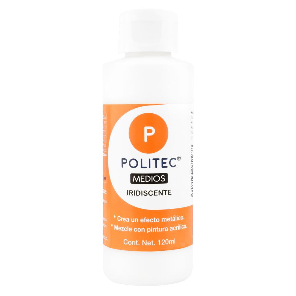 Set 2 Piezas De Medio Iridiscente Para Acrilicos 120 Ml Politec