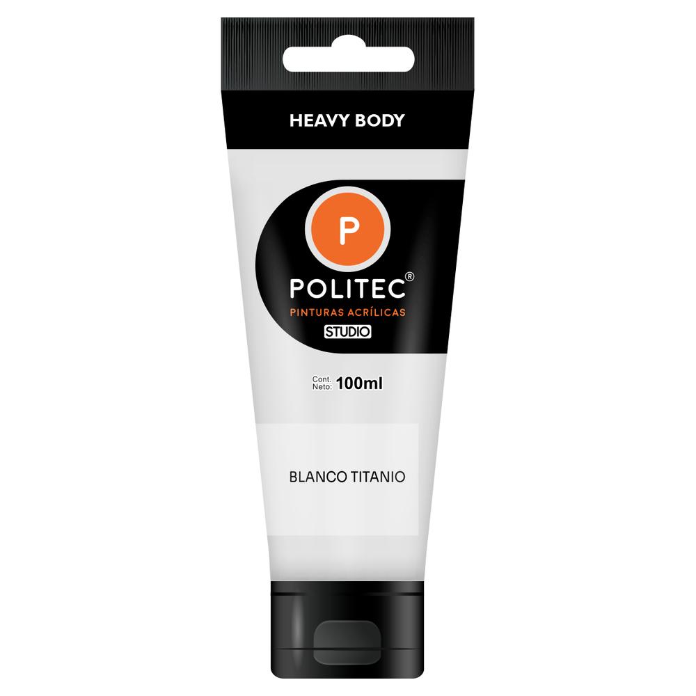 Set 2 Piezas De Pintura Acrilica L-3000 Tubo Plastico 100ml Politec