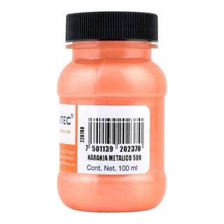 Foto 4 | Pintura Acrílica Politec Naranja Metálico de 100 ml 2 Piezas