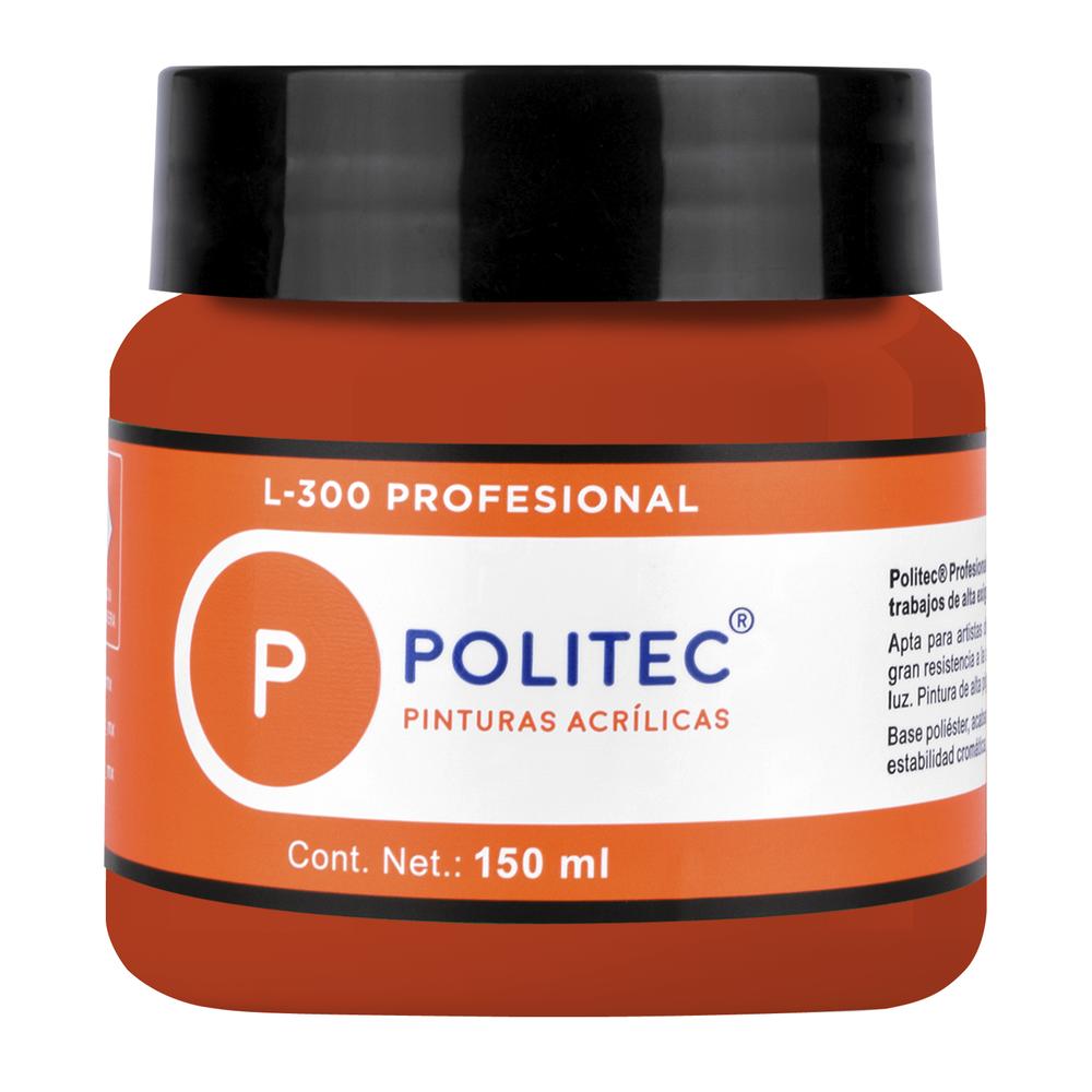 Foto 2 pulgar | Set 2 Piezas De Pintura Acrílica Linea 300 Profesional 150ml Politec