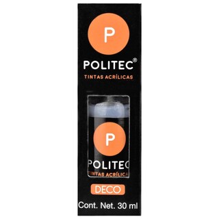 Foto 4 | Set 2 Piezas De Tinta Acrilica 30ml Politec