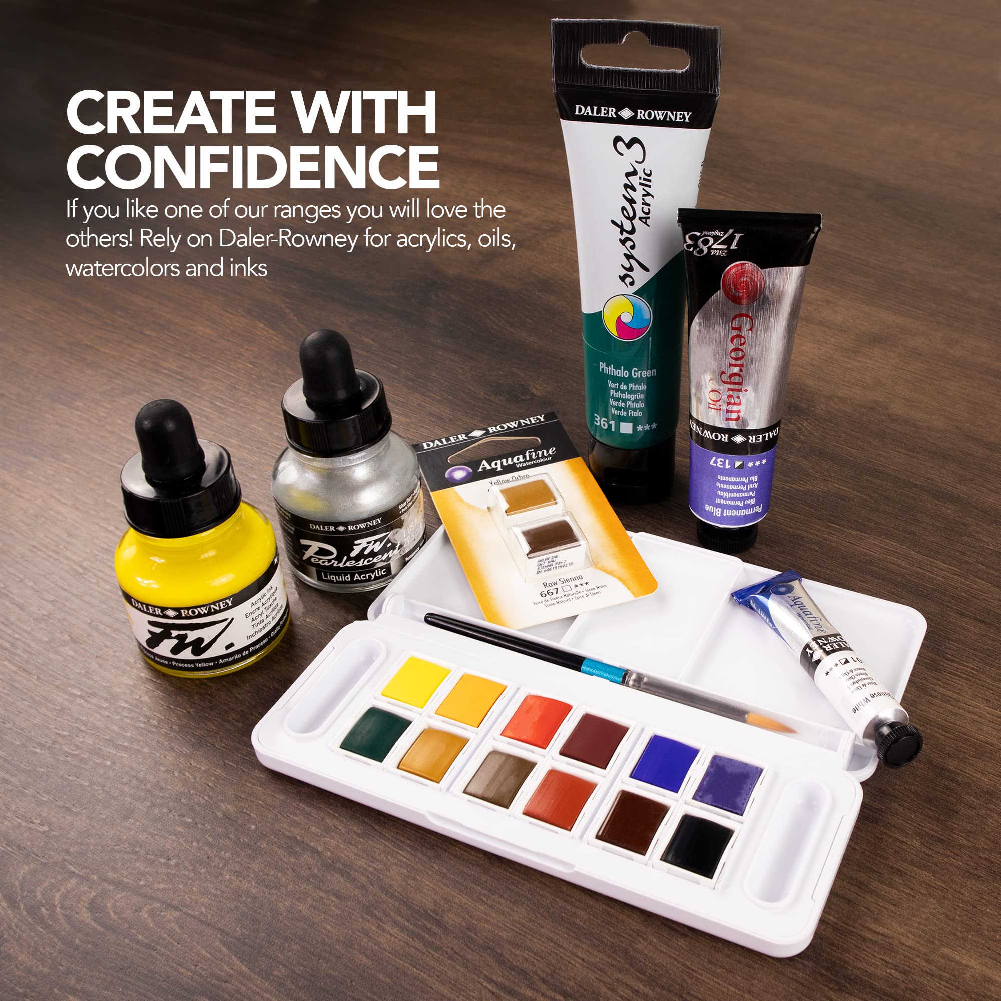 Foto 7 | Botella De Tinta Acrílica Daler Rowney Fw Indian Yellow 29,5 Ml - Venta Internacional.
