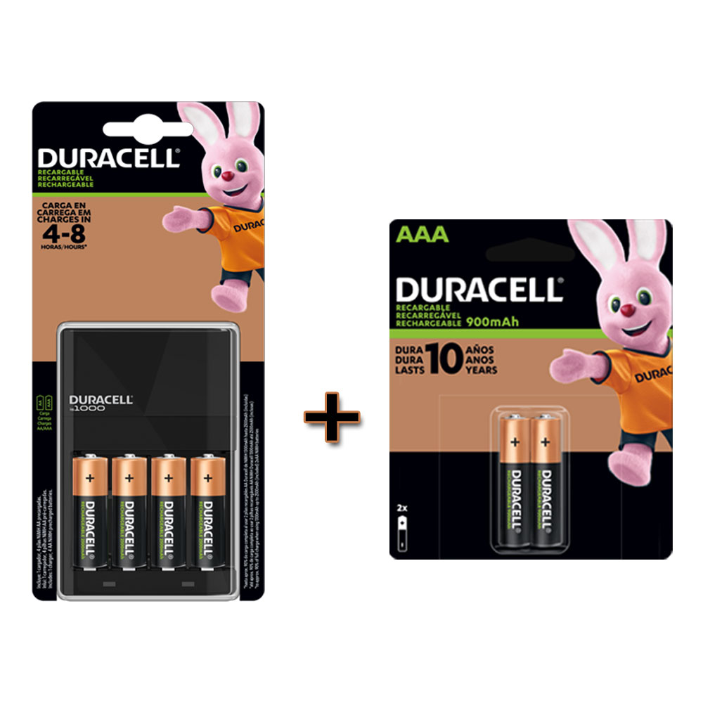 Foto 2 pulgar | Kit Cargador Duracell con 4 Pilas Recargables AA más 2 Pilas Recargables AAA