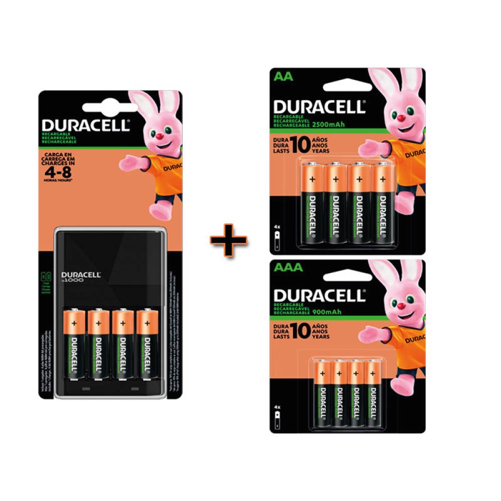 Foto 2 pulgar | Kit Cargador Duracell con 4 Pilas Recargables AA más 4 Pilas Recargables Duracell AA más 4 Pilas Recargables Duracell