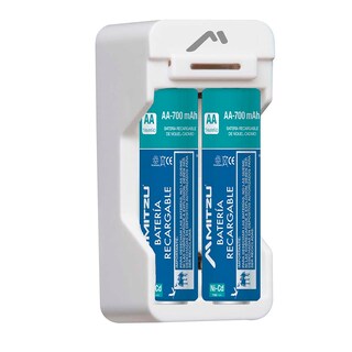 Foto 2 | Cargador de Baterías Mitzu Mc-206 color Blanco con Cable USB