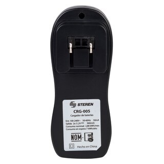 Foto 2 | Mini Cargador de Pilas ''AA Y AAA'' Steren Crg-005 color Gris Incluye 2 Pilas AAA