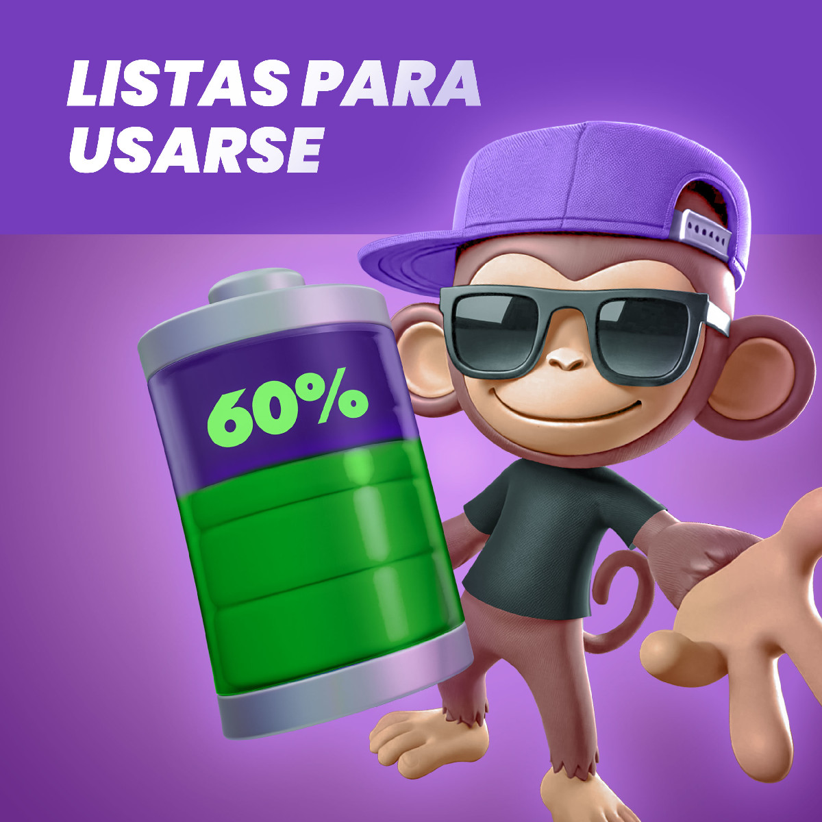 Foto 4 | Cargador Pilas Baterías  Monkey Soul 4 Aa + 4 Aaa Recargables