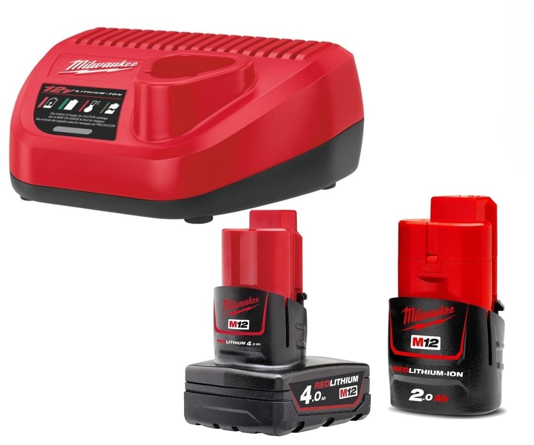 Foto 2 pulgar | Kit de Baterías Milwaukee M12 12 V 4,0 Ah y 2,0 Ah - Venta Internacional